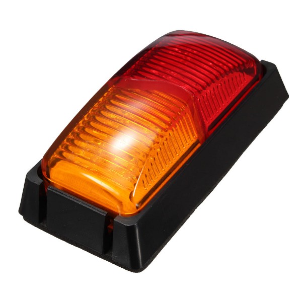 12/24V LED Side Marker Light Red Amber Clearance Indicator Lamp Trailer Truck