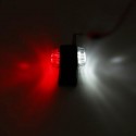 12V 24V 8 LED Side Marker Lights Indicator Rubbers Lamp Red+White For Trailer Truck Caravan Van