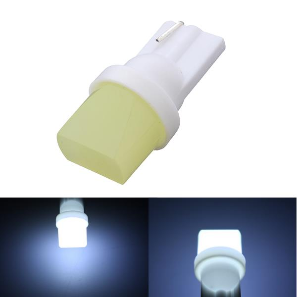 12V T10 COB LED Light Car Side Marker Reading Interior Dome Lamp Bulb Ceramic White