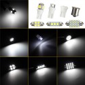 14PCS LED Interior Lights Kit T10 1157 36mm Festoon Dome License Plate Bulbs White