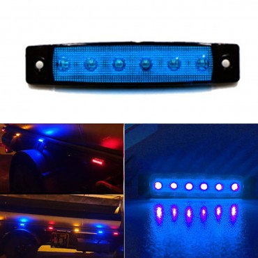 1PC 24V 6 LED Side Marker Light For Car Van Indicators Position Truck Trailer Lamp