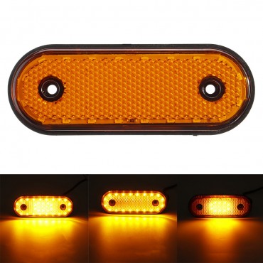 1PC 24V Truck Side Light With Rubber Led Indicating Wide Light Side Marker Light