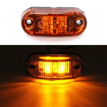 1PC LED Front Side Marker Indicator Light 12V 24V For Truck Van Trailers Boats