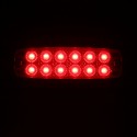 2PCS 12 LED Side Marker Clearance Light Sealed Flood Fish Shape for Truck Trailer RV 12-24V