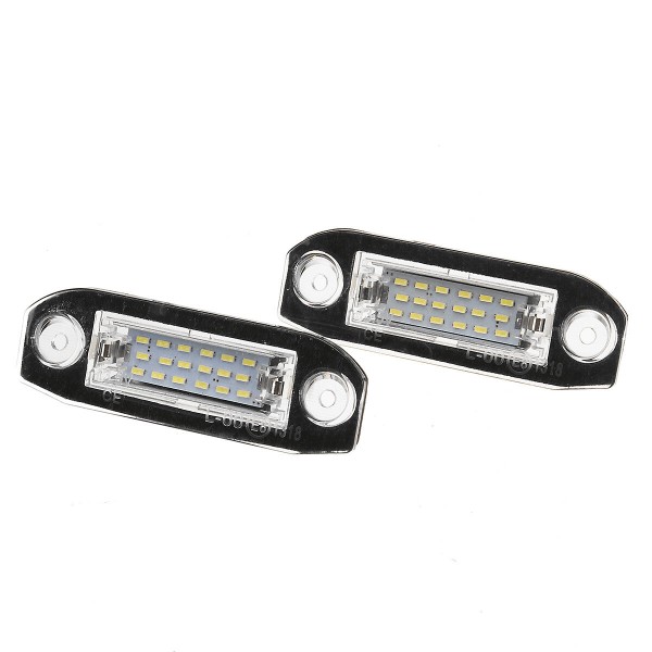 2PCS 18LED License Plate Light Lamp Bulb Error Free For Volvo S40 S60 S80 V50 XC70