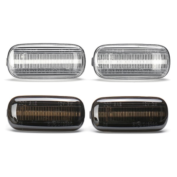 2PCS Dynamic Flowing LED Side Marker Lights Turn Signal Lamp for Audi A4 S4 B6 B7 A6 C5 TT A8