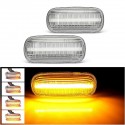 2PCS Dynamic Flowing LED Side Marker Lights Turn Signal Lamp for Audi A4 S4 B6 B7 A6 C5 TT A8