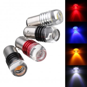 2Pcs 1157 BAY15D COB LED Car Tail Stop Brake Lights Side Marker Bulb Lamp DC 12V