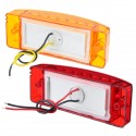 6Inch 12V 2W 0.2A 21LED Car Rectangle Side Marker Lights Indicator Lamp for Truck Trailer