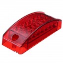 6Inch 12V 2W 0.2A 21LED Car Rectangle Side Marker Lights Indicator Lamp for Truck Trailer