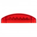 6Inch 12V 2W 0.2A 21LED Car Rectangle Side Marker Lights Indicator Lamp for Truck Trailer