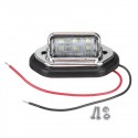 6LED Side Marker Indicator Light Clearance Lamp 12/24V For Truck Trailer Lorry Van