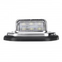 6LED Side Marker Indicator Light Clearance Lamp 12/24V For Truck Trailer Lorry Van