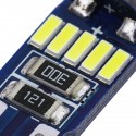 10Pcs 4014 SMD T10 W5W LED Side Wedge Marker Lights CANBUS Error Free 12V 6712K White