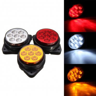 Car Round 7 LED Side Marker Lights Indicator Clearance Replacement Lamp Truck Trailer