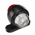Double LED Side Marker Light Red & White Dual Color IP65 10-30V For Truckc Trailer Caravan Van