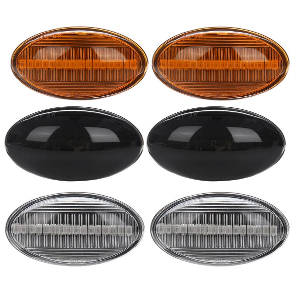 Dynamic LED Side Marker Lights Amber Color for MINI Cooper R50 R52 R53