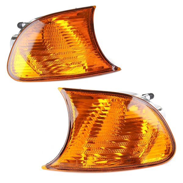 Front Parking Side Corner Light Cover Amber Shell Left/Right for BMW E46 3 Series M3