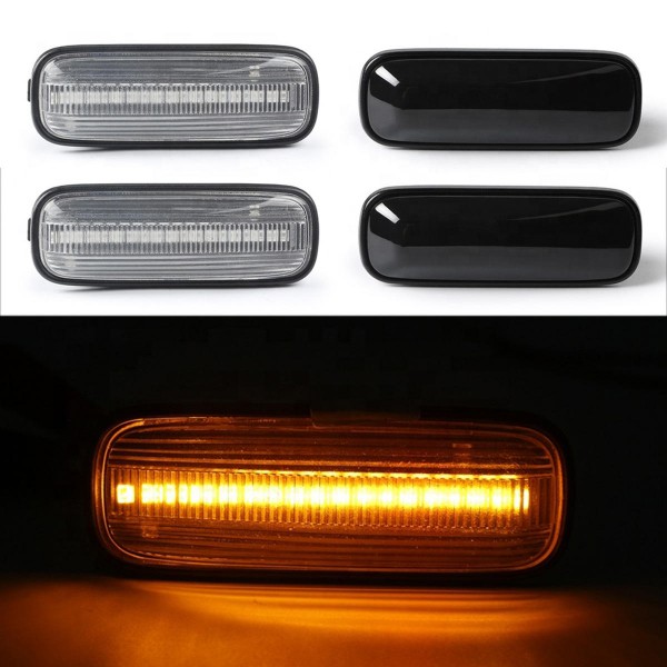 LED Side Indicator Marker Lights Turn Repeaters Lamps Amber for Honda Civic 1996-2000 CR-V 1997-2000