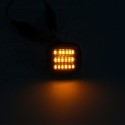 LED Side Marker Indicator Lights Lamps Black Smoked Yellow 2PCS For Audi Seat Skoda