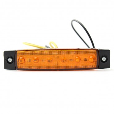 LED Side Marker Indicator Lights Lorry Sidelamp 9.6cm 5-Color 2Pcs for Jeep Car Truck SUV