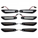 LED Side Marker Lights Turn Signal Lamps White/Yellow Pair For BMW E46 E60 E82 E88 E90 E92 E93