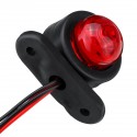 Mini Car Side Marker Lights Outline Lamps Waterproof Red White Universal Truck Trailer Caravan Lorry Van 12V 24V