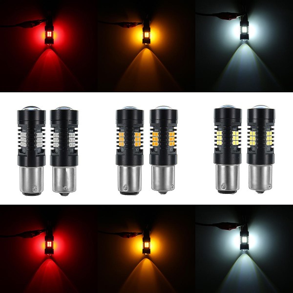 Pair 1156 1157 BAY15D P21/5W 2835SMD LED Car Brake Lights Tail Lamp Car Backup light Turn Bulb