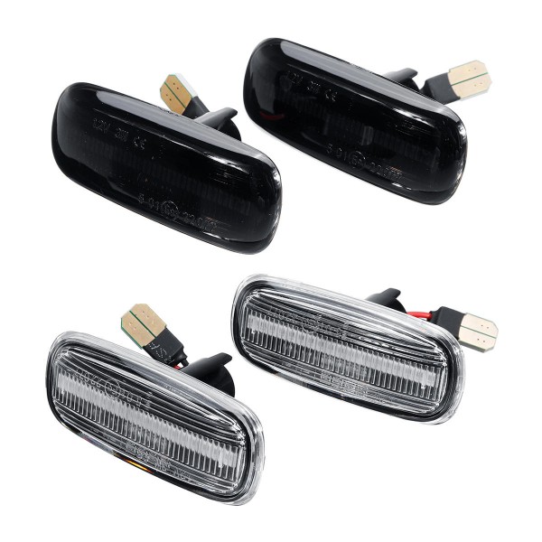 Pair LED Side Marker Turn Signal Lights Lamp Yellow For Audi A3 S3 8L A8 D2 TT 8N