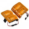 Pair LED Side Mirror Marker Lights Amber For Ford F250 F350 F450 F-550 Super Duty 2008-2016