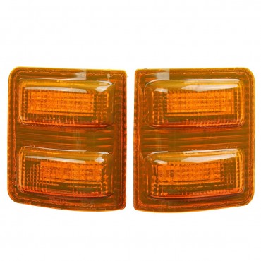 Pair LED Side Mirror Marker Lights Amber For Ford F250 F350 F450 F-550 Super Duty 2008-2016