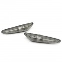 Pair Smoke Lens Side Marker Lights Cover Turn Signal Lamp Shell for BMW E46 E60 E61 X3 E83
