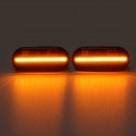 Smoked Lens Amber LED Side Marker Lights Turn Lamps For VW Golf MK4 1997-2005 Bora