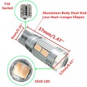 T10 LED Error Free Canbus 5630SMD Lens Xenon White W5W Side Light Bulb
