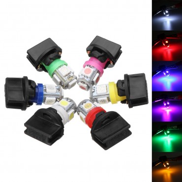 T10 SMD5050 194 LED Bulbs Car License Plate Lights Bulb Instrument Gauge Cluster Dash Light With Socket