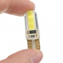 T10 W5W COB LED Car Side Wedge Marker Lights Canbus Error Free License Bulb Soft Gel 2W White 2Pcs