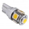 Warm White 3000K T10 W5W 5SMD 5050 LED Car Clearance Lamp Side Light