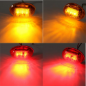 Yellow Red Clear Lens LED Side Marker Lights for Ford F-350 Series Pickup Kit