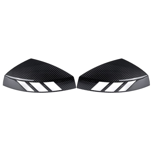 1 Pair Carbon Fiber Look Rear View Mirror Cap Cover Case Add on Side Mirror Car Modification For Audi A3 8V S3 RS3 2014-2020