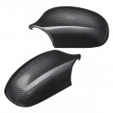1 Pair Left and Right Carbon Fiber Style Car Rearview Mirror Cover For BMW E90 E91 2009-2012
