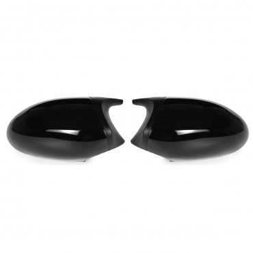 1 Pair M3 Style Mirror Cap Cover Gloss Black For BMW 3 Series E90 E91 E92 E93