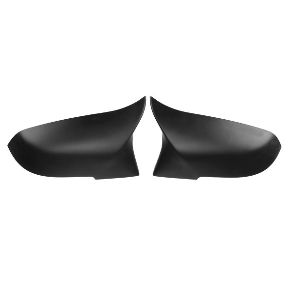 1 Pair Matte Black Car Rearview Mirror Cover Cap For BMW F20 F21 F22 F30 F32 F36 X1 F87 M3