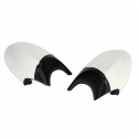 1 Pair Rear View Mirror Cover Cap M3 Style Glossy White For BMW E90 E91 E92 E93