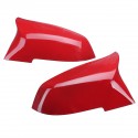 1Pair Red ABS Rearview Mirror Cover For BMW 1/2/3/4/X/ M Series F20 F21 F22 F23