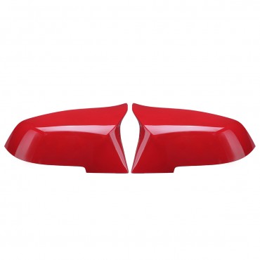 1Pair Red ABS Rearview Mirror Cover For BMW 1/2/3/4/X/ M Series F20 F21 F22 F23