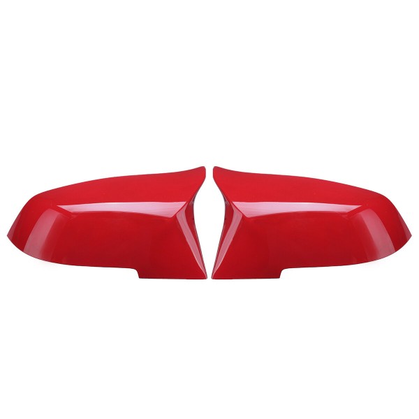 1Pair Red ABS Rearview Mirror Cover For BMW 1/2/3/4/X/ M Series F20 F21 F22 F23