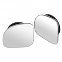 2PCS Adjustable Car Convex Blind Spot Side Rear View Mirror Wide Angle