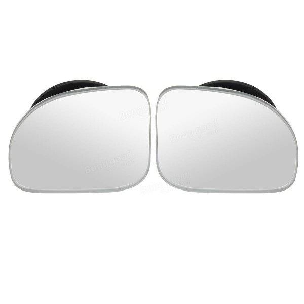 2PCS Adjustable Car Convex Blind Spot Side Rear View Mirror Wide Angle