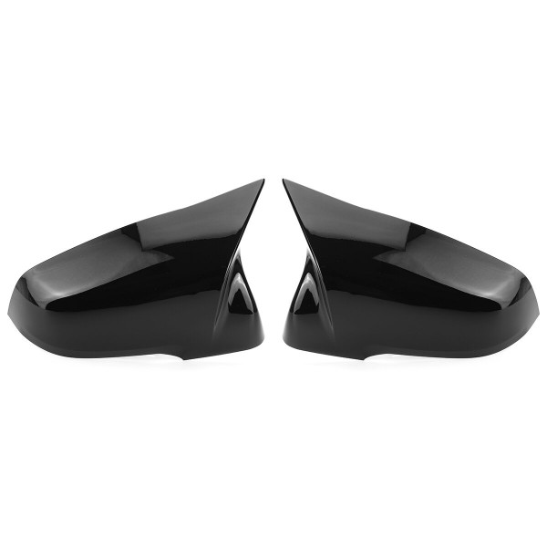 2PCS M Style Gloss Black Mirror Cover Cap Direct Replacement For Toyota Supra 2018-2020