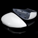 2PCS White Door Wing Mirror Cover Rear View Left Right Side For Ford Fiesta MK7 2009-2015